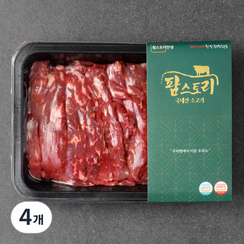 팜스토리 국내산 소고기 육전용 (냉장), 300g, 4개