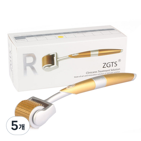 브로키 프리미엄 MTS 더마 페이스롤러 0.75mm, 혼합색상, 5개
