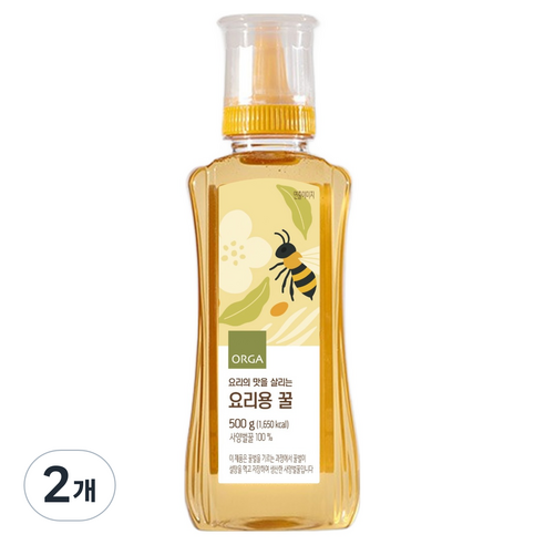 올가홀푸드 요리의 맛을 살리는 요리용 사양벌꿀, 500g, 2개