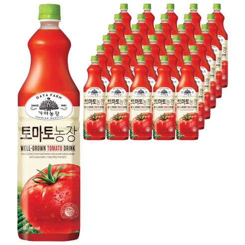 가야농장 토마토농장 주스, 1.5L, 36개