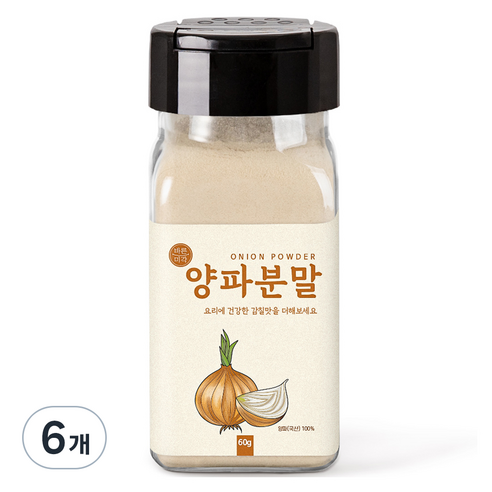 바른미각 양파분말, 6개, 60g