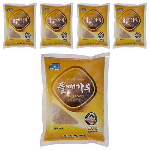 청은에프엔비 들깨가루, 200g, 5개