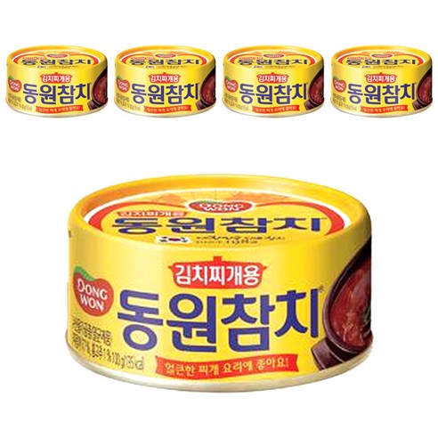 동원참치 김치찌개용, 100g, 5개