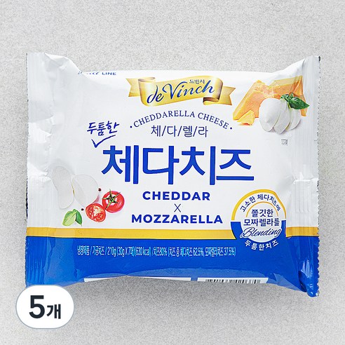 남양유업 드빈치 체다렐라 체다치즈, 30g, 7개입, 5개