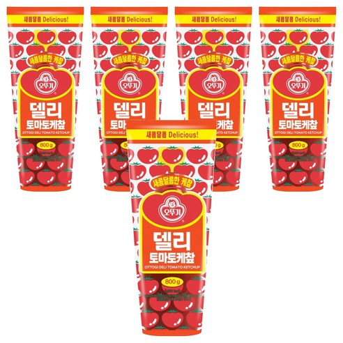 오뚜기 델리 토마토 케찹, 800g, 5개