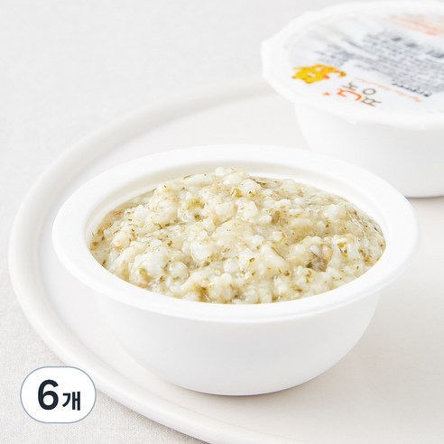 짱죽 중기 9개월부터 이유식 한우랑아욱죽, 혼합맛(한우/아욱), 200g, 6개