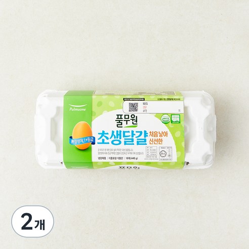 풀무원 무항생제 1+등급 초란, 10구, 2개