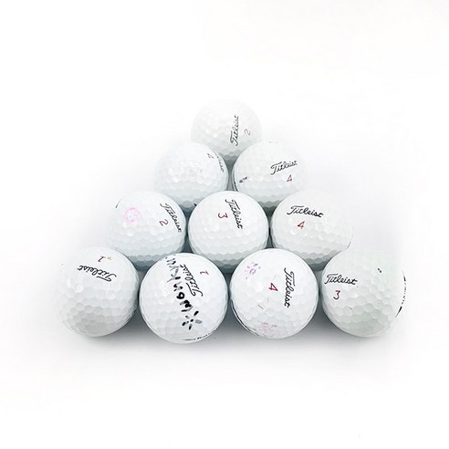 타이틀리스트 PRO V1X 4피스 로스트볼 A급, 화이트, 1개입, 10개