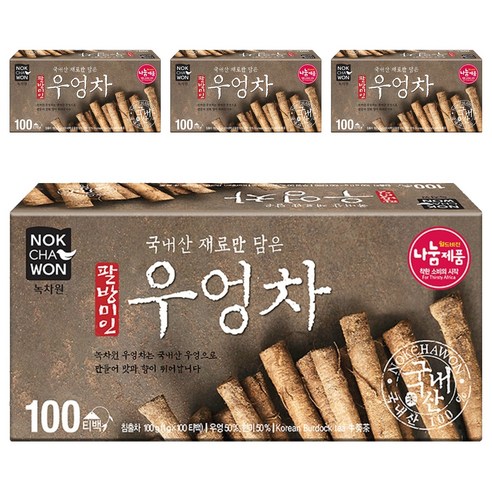 녹차원 팔방미인 우엉차, 1g, 100개입, 4개