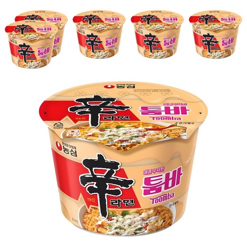신라면 툼바 큰사발면 113g, 6개