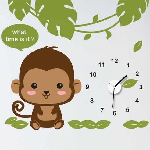 [메이크스] 원숭이 시계, 핑크