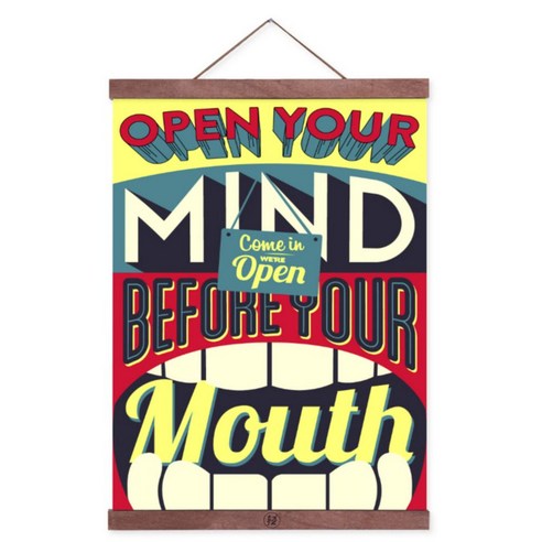 인테리어포스터22 open your mind