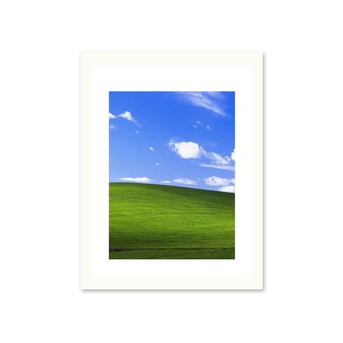 심플 포토 액자 20.3x25.4cm, 화이트, 1개