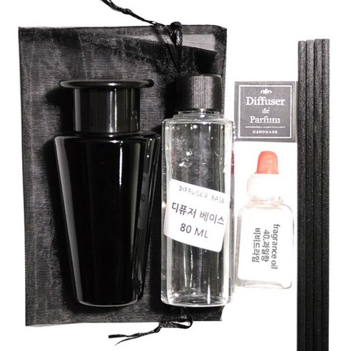 디퓨저KIT, 40.과일향-비비드라임, 100ml, 블랙갓폴스블랙