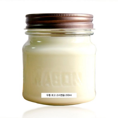 로고 소이캔들, HLW, 250ml, 나무심지