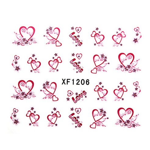허니걸 워터데칼, XF1206, 11개