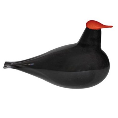 Muurla Waxwing 새 모양 장식품, Black