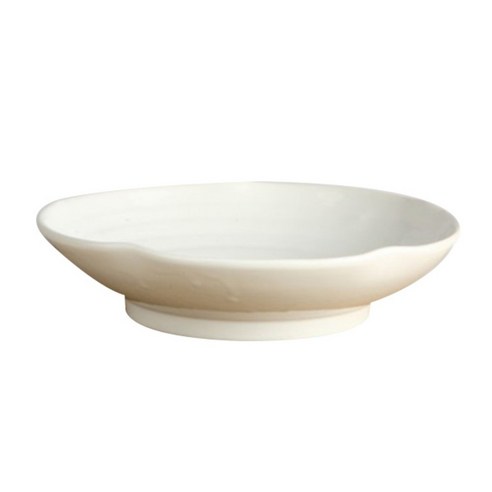 Ijin pottery 떡살백자, 화이트 꽃샐러드볼