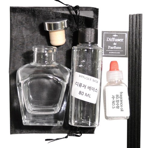 디퓨저KIT, 80.향수향- NO.5, 100ml, 라이거투명