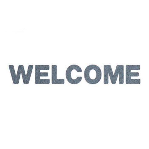 와니데코_접착이니셜 _WELCOME, 그레이