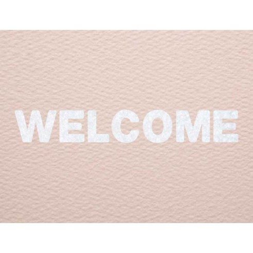 와니데코_접착이니셜 _WELCOME, 화이트