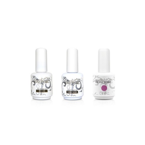 허니걸 트리플젤네일세트, 클럼딤플럼, 15ml