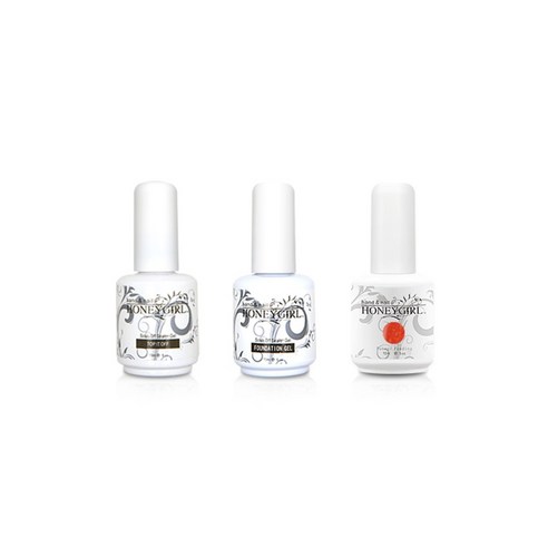 허니걸 트리플젤네일세트, 펄크림슨, 15ml