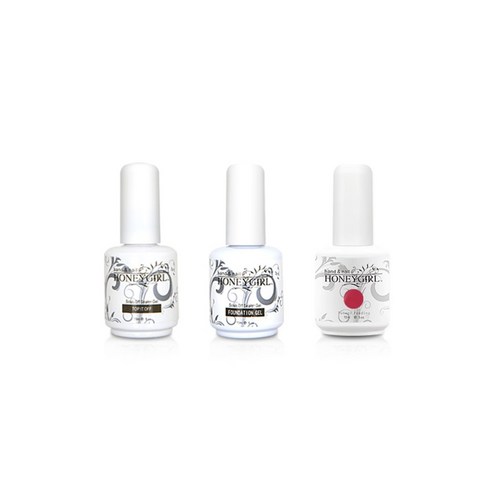 허니걸 트리플젤네일세트, 모노플로랄핑크, 15ml