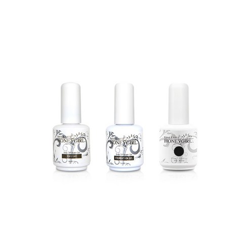 허니걸 트리플젤네일세트, 모노블랙라벨, 15ml
