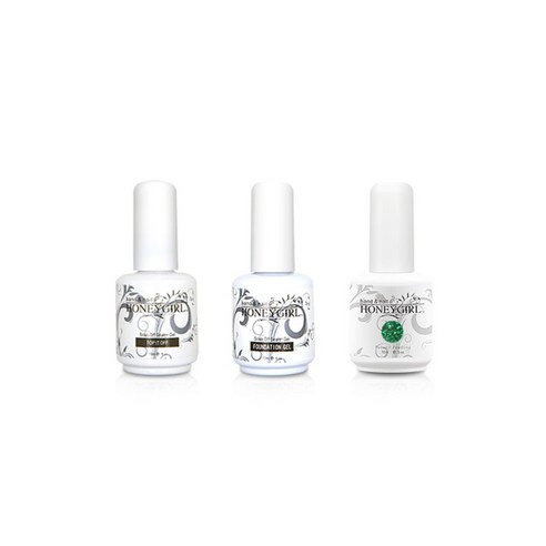 허니걸 트리플젤네일세트, 펄그린가든, 15ml