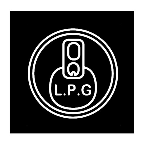 디자인수풀 자동차스티커 캔_LPG SP-G543, 화이트