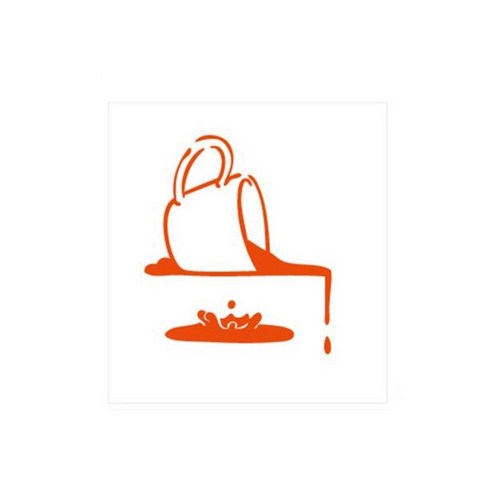디자인수풀 캐릭터스티커 커피, 크림슨