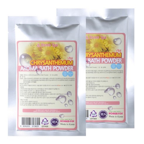 홈로즈 바스파우더, 50g, 국화, 2개, 50g