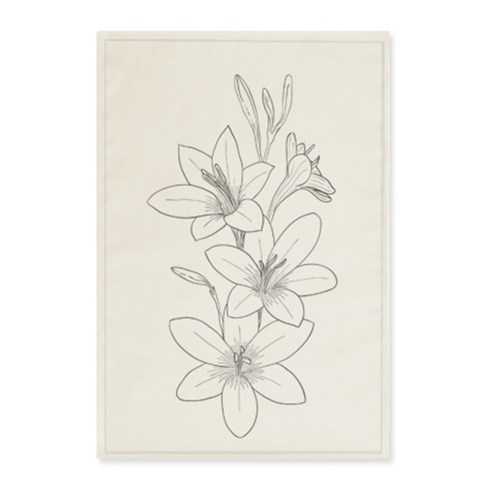 더파슬리 핸드드로잉 포스터, GM 55058, 패브릭