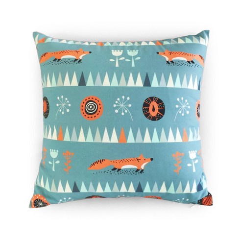 말랑루나 아트 패브릭 쿠션커버, 여우,숲을만나다