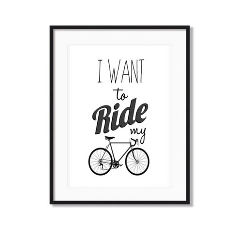 북유럽 자전거 포스터 액자_BICYCLE