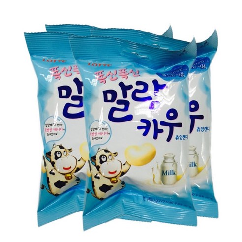 롯데 폭신폭신말랑카우, 63g, 4개입