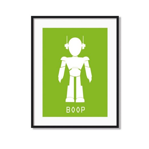 로봇 그림 아이방 인테리어 액자, ROBOT2