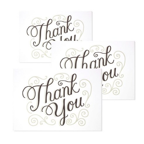 홀마크 감사 카드, Thank you-TYN1060, 3개
