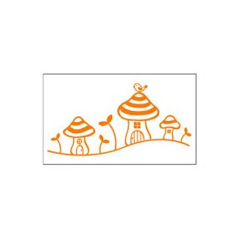 데코사랑 그래픽스티커 푸키라인 B, 오렌지