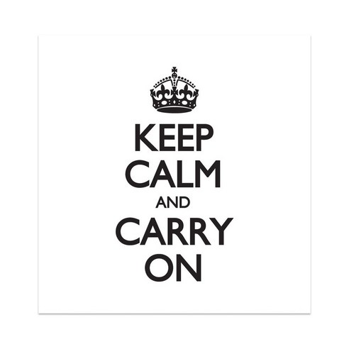 창문사이 블라인드 일반실사, KEEP CALM and CARRY ON