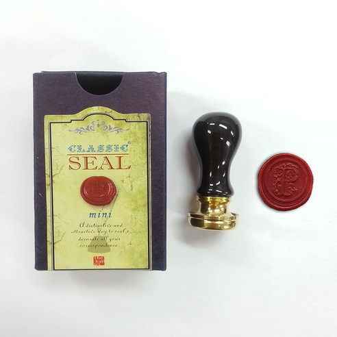 가일아트 블랙멀티쎄라믹 알파벳코인 씰도장세트 (해당씰스터커부착), 2p (씰 1p, 코인 P 1p) + 종이케이스, 1개