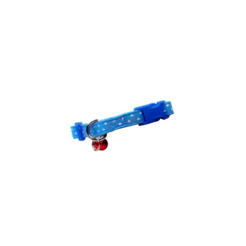 티티펫 페티튜드하프패턴 목줄 3개, 블루, 15mm