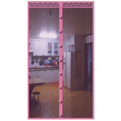 한일 자석방충문발 핑크 120 x 210 cm