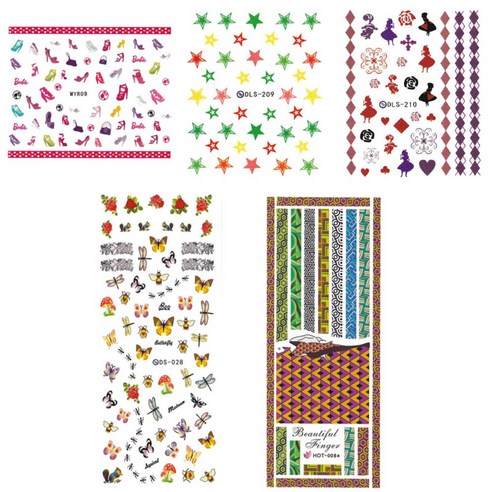 황군통상 네일스티커, MYR 009,DLS 209,DLS 210,DS 28,HOT 008, 1개