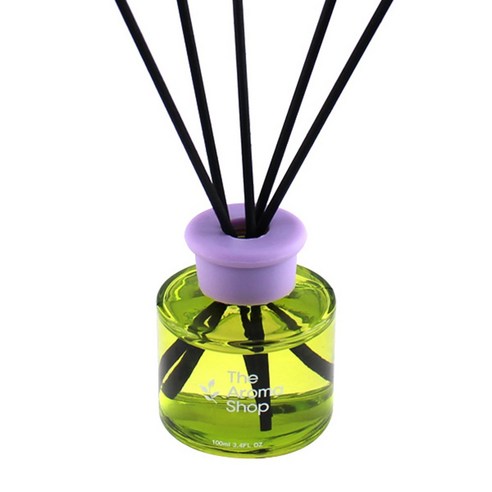 The Aroma Shop 그린유리병 100ml 디퓨저, 화이트자스민