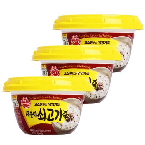 오뚜기 새송이 쇠고기죽 상온, 285g, 3개