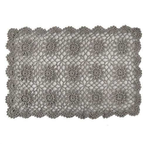 예반공방 파인즈 사각 테이블매트, 다크그레이, 36 x 29 cm