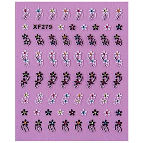노랜드 XF 네일 스티커 3D 마크, XF279, 10개입