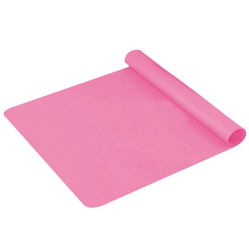 블럭마트 어린이 심플 식탁매트, 핑크, 40cm x 30cm